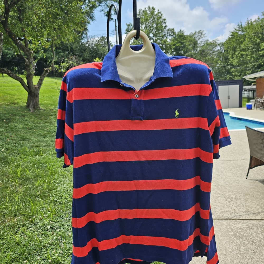 Ralph Lauren Men's Polo in Navy and Red